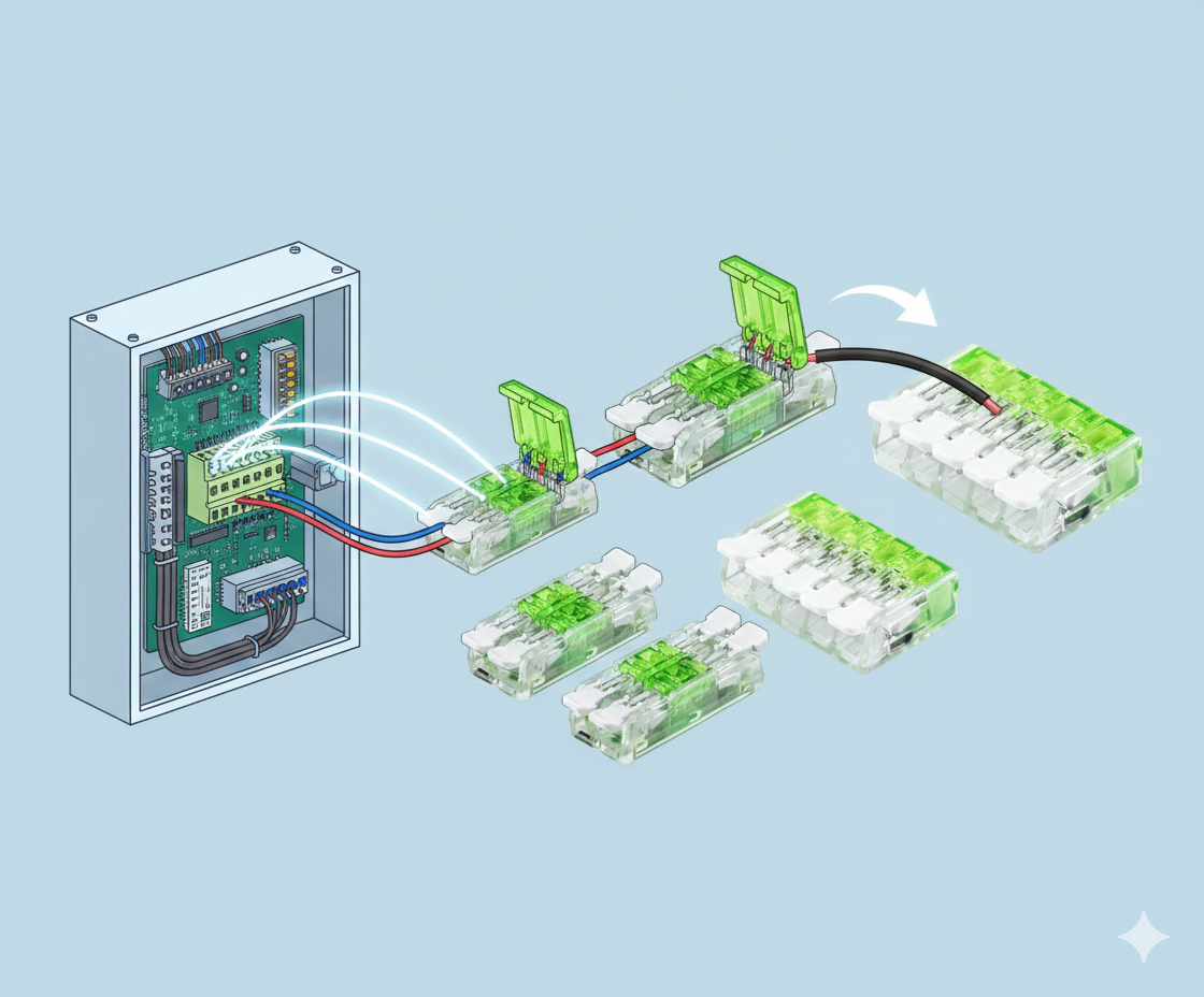 Vezetékösszekötők – gyors, tiszta és megbízható kötés ipari és villamos szerelési feladatokhoz – PLCshop.hu